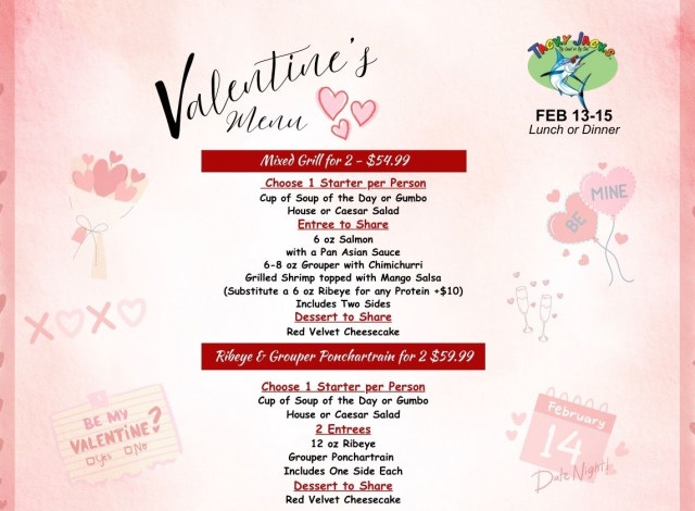 Valetine's Day Weekend at All Tacky Jacks