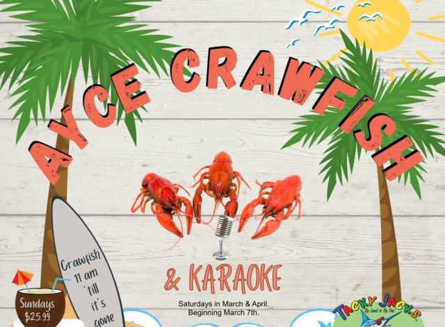 AYCE Crawfish & Karaoke Saturdays at Tacky Jacks Gulf Shores
