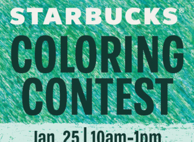 Coloring Contest at Starbucks