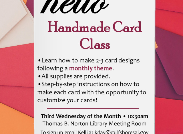 Handmade Greeting Card Class