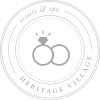 a logo of two rings to depict wedding events at Heritage Village Resort Spa, Manesar