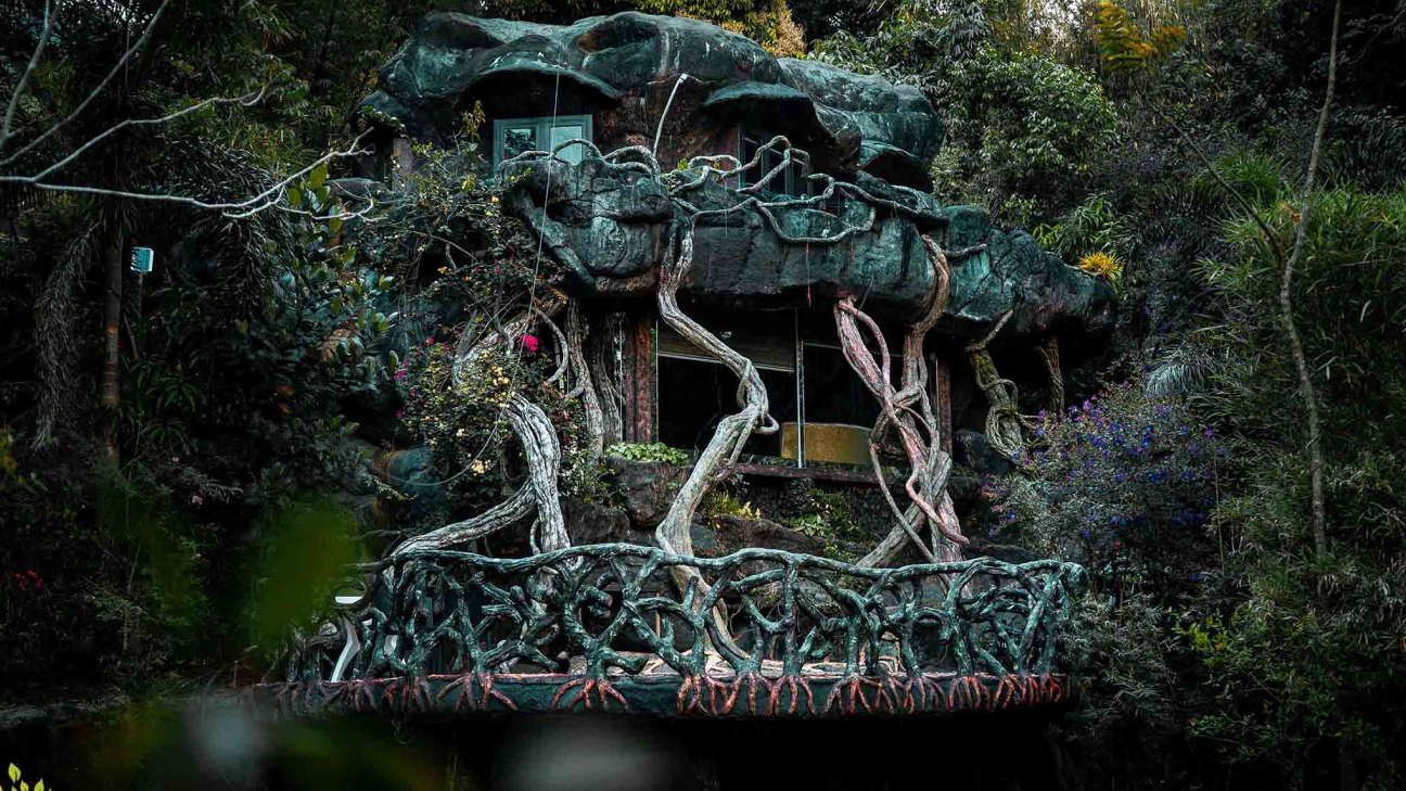 facade of the cave room at Parakkat Nature Hotel and Resort, Munnar