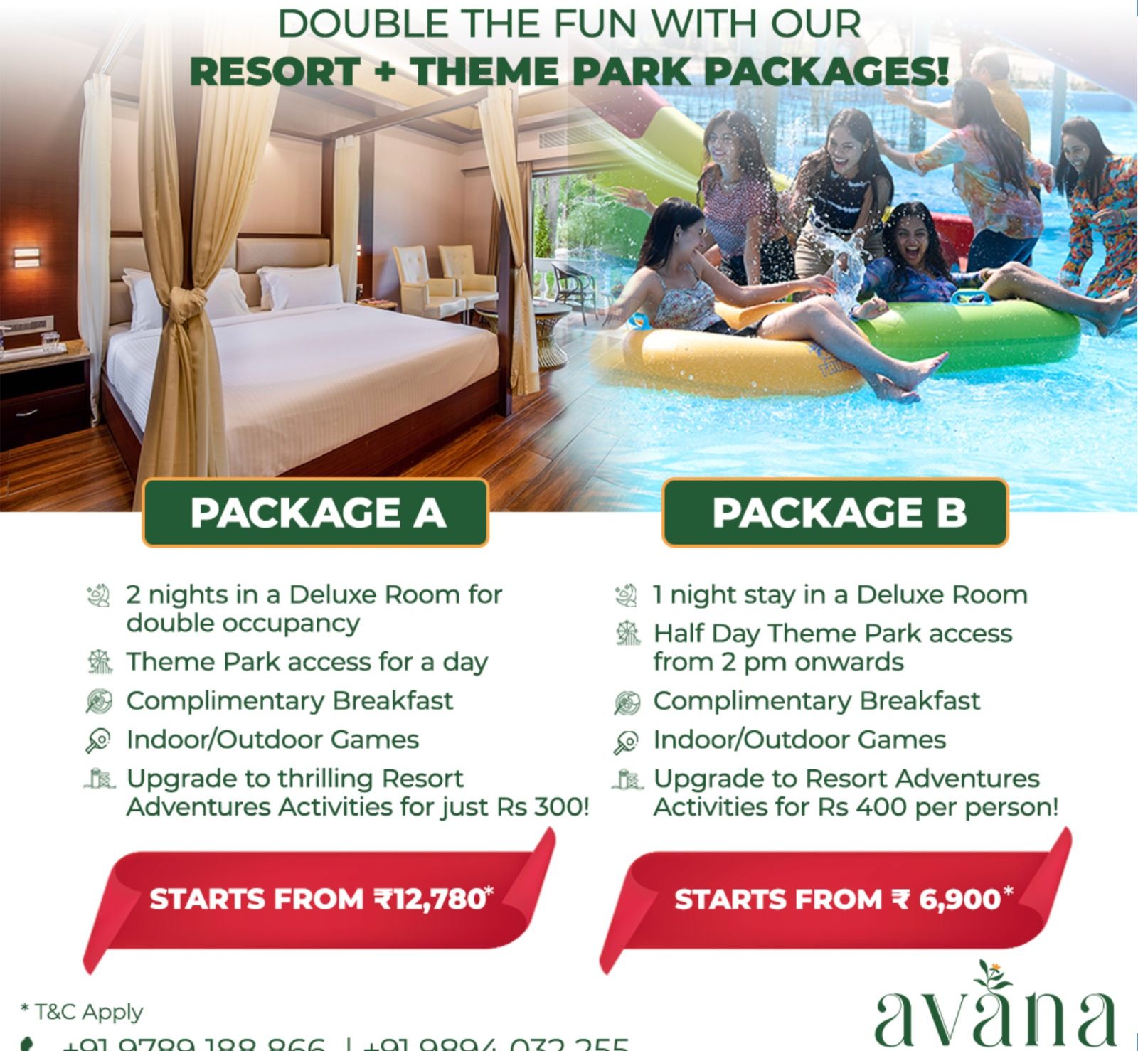 Resort+Theme Park Package