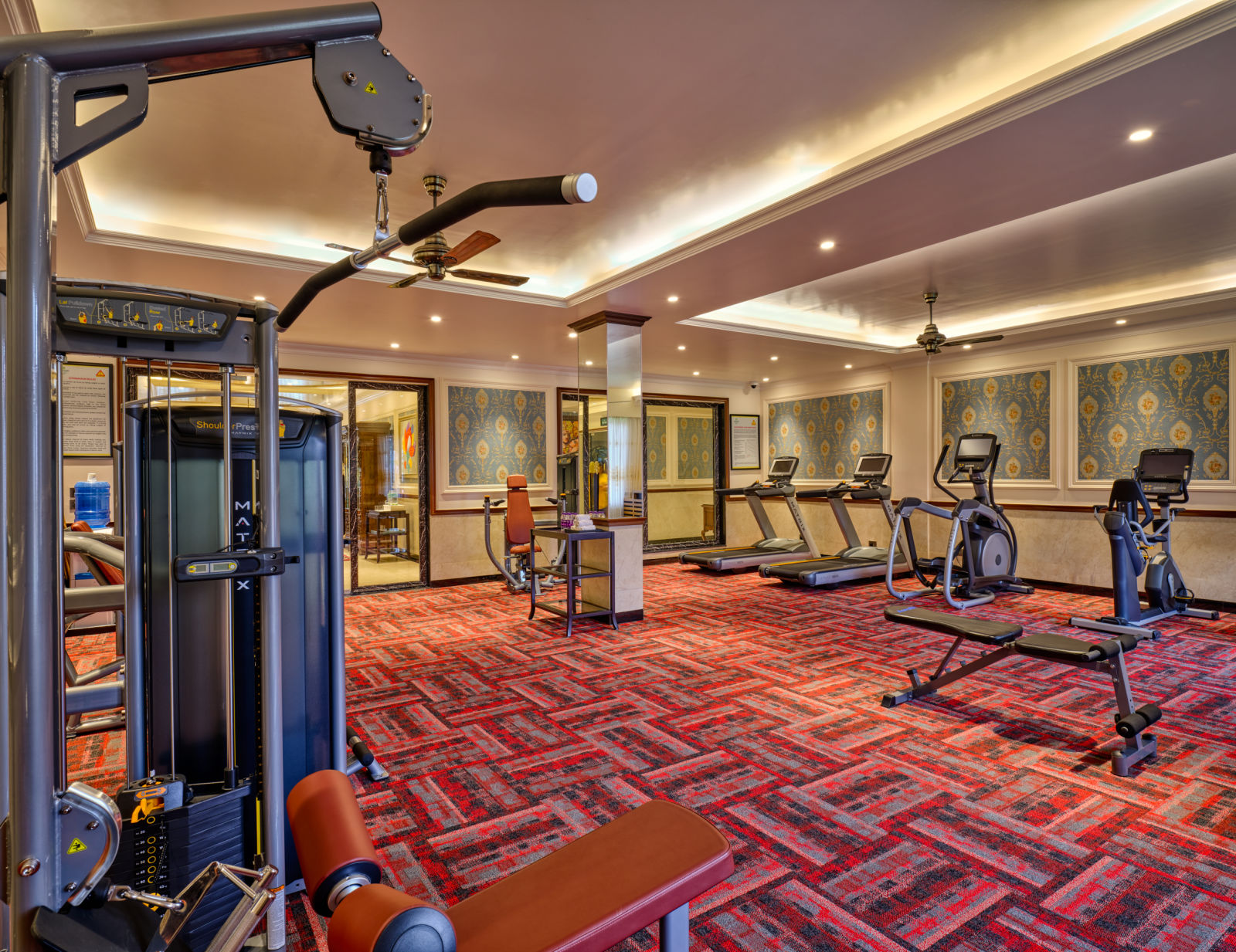 fitness equipment at the gym - Mayfair Tea Resort, Siliguri