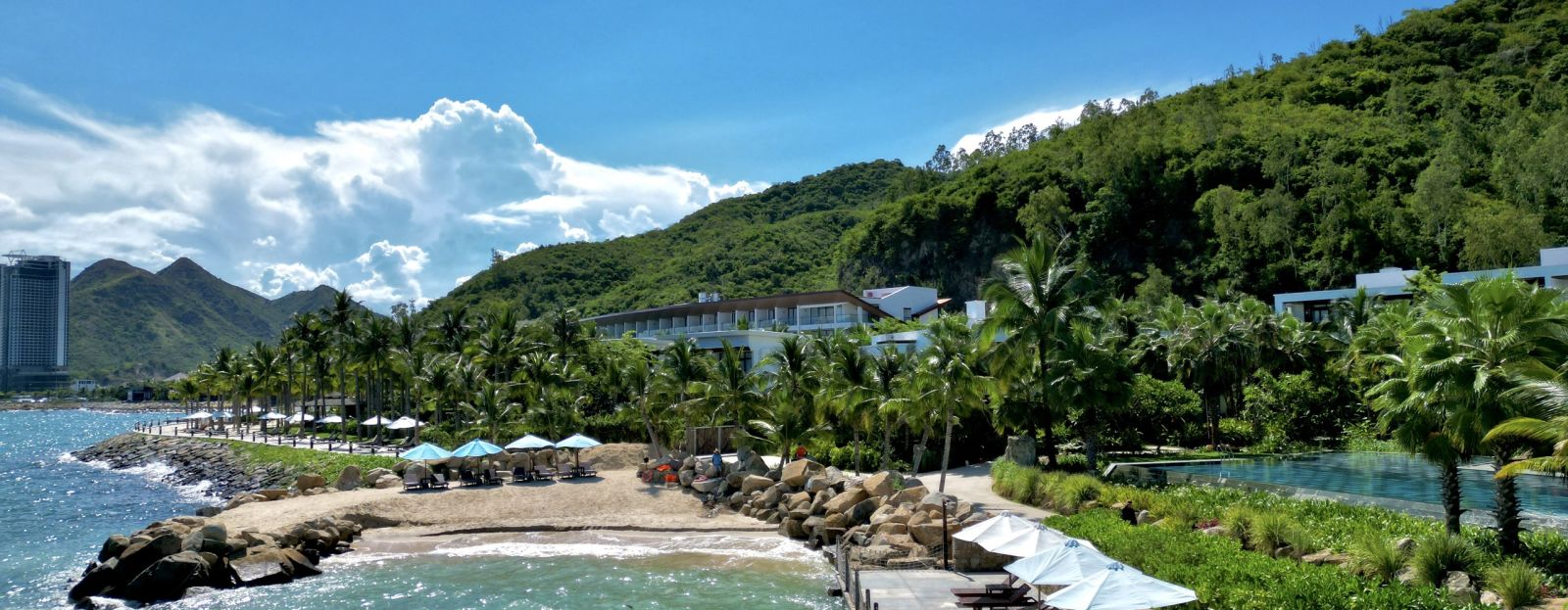 A view of the Nha Trang bay near our hotel - Alibu Resort Nha Trang