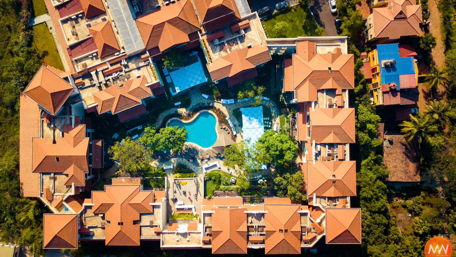 Aerial view of Rhythm Lonavala - our resort in lonavala for friends