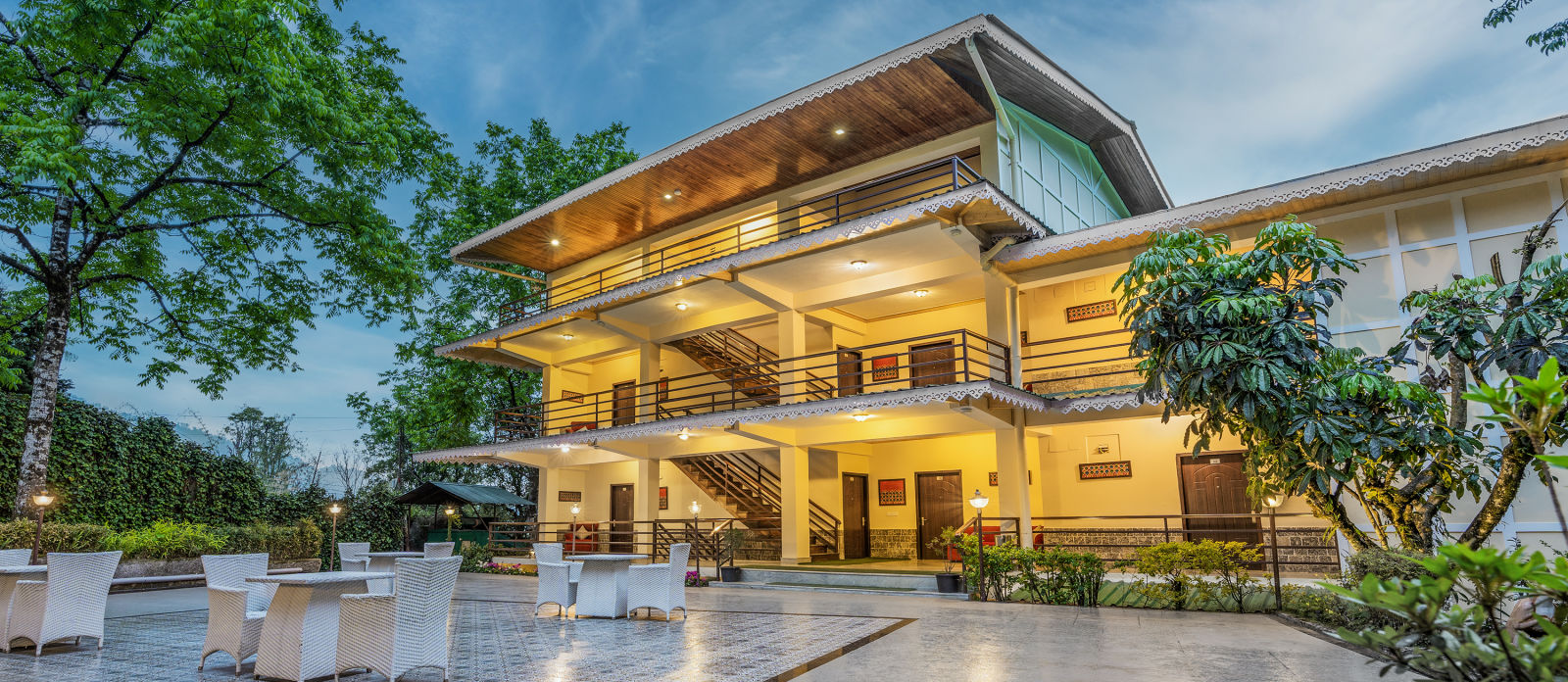 Facade view of the Summit Norling Rseort & Spa, Gangtok6