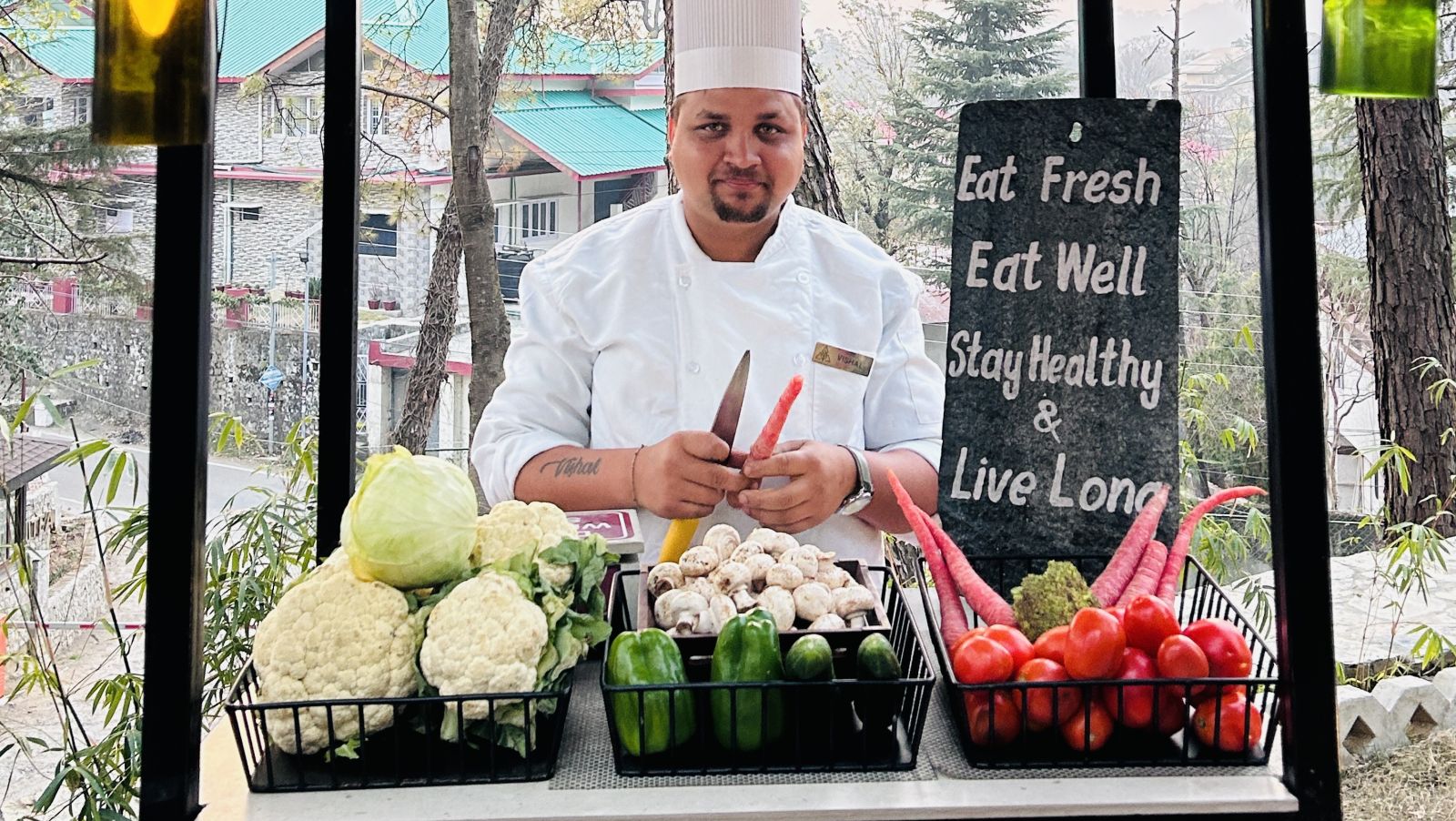 Fresh Vegetables Counter