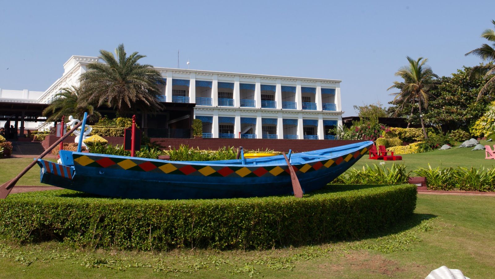 view of the exterior of the resort from afar - Mayfair Palm Beach Resort, Gopalpur-on-Sea 