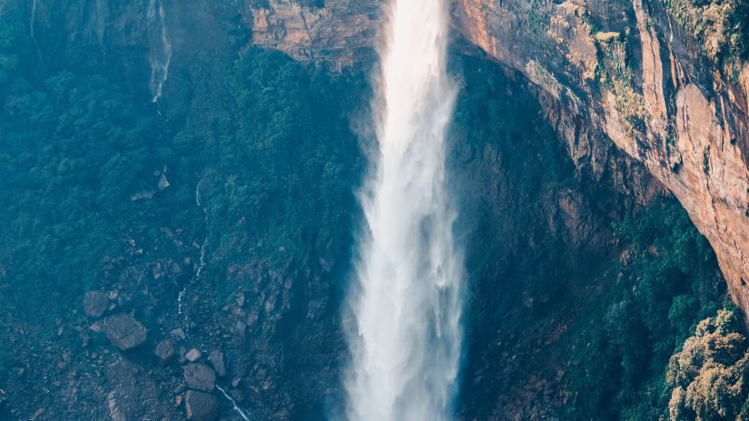 aerial view of a waterfall 39