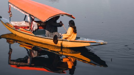 lady on a boat ride