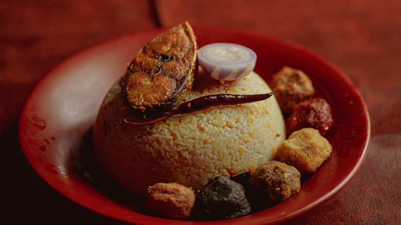 plate of Bengali food