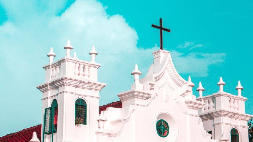 cross on top of a church