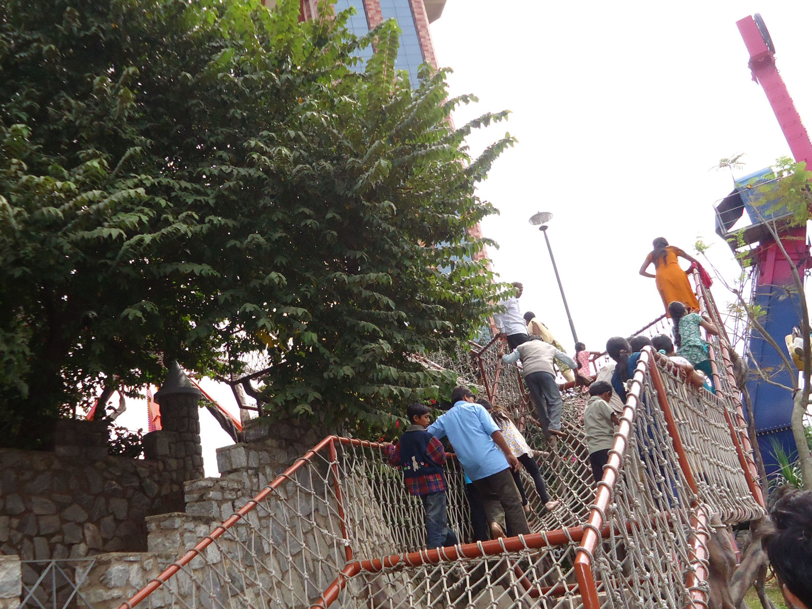 net walk at Wonderla  Bengaluru