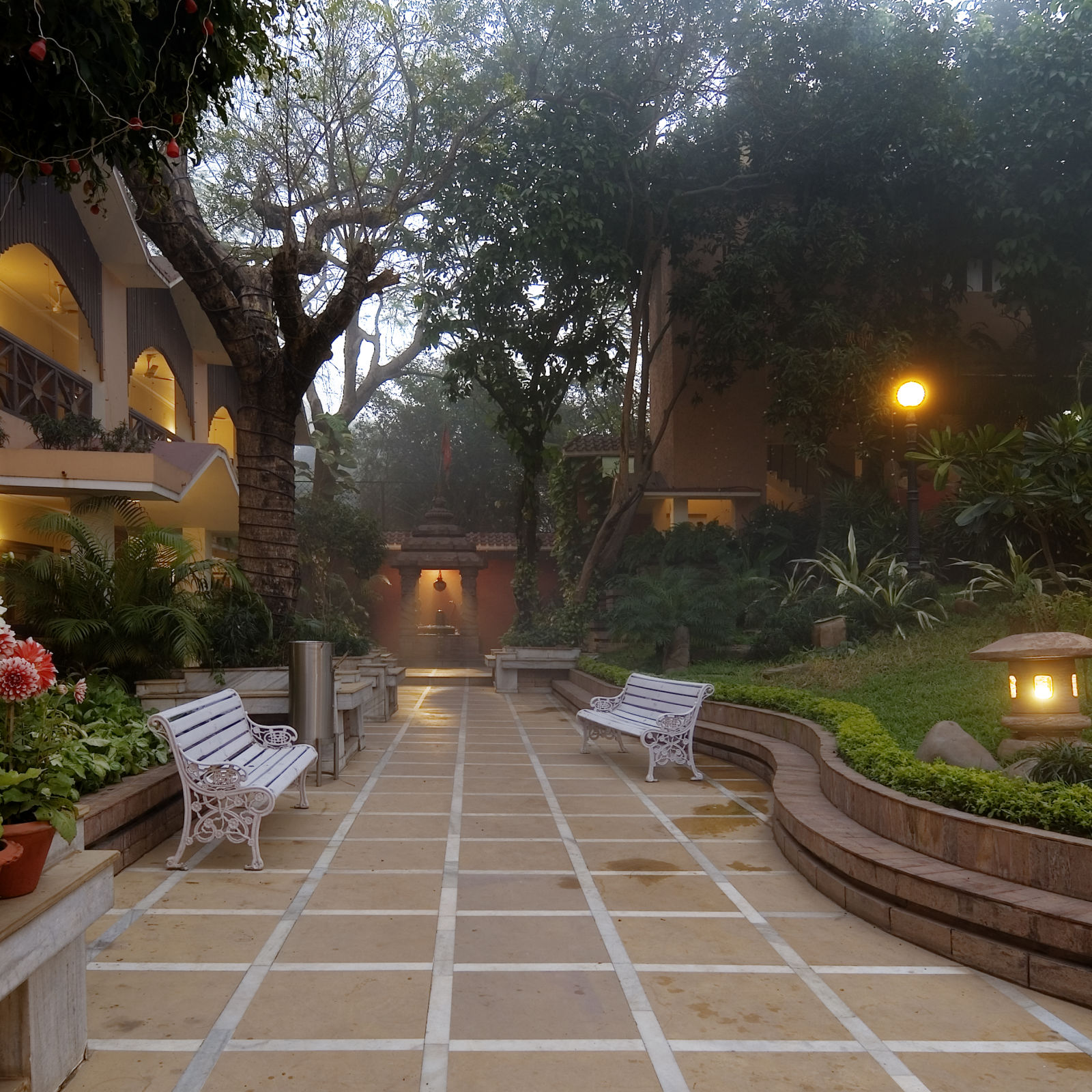 outdoor space with temple - Mayfair rourkela