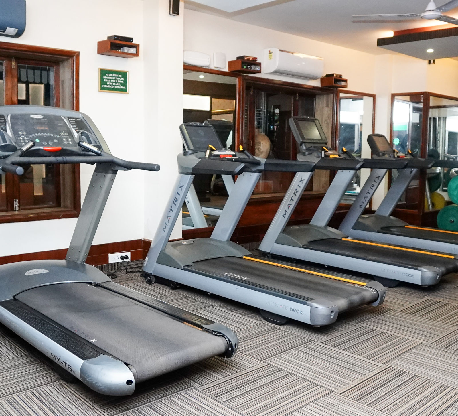 gym equipment in the fitness centre - Mayfair Lagoon, Bhubaneswar 3