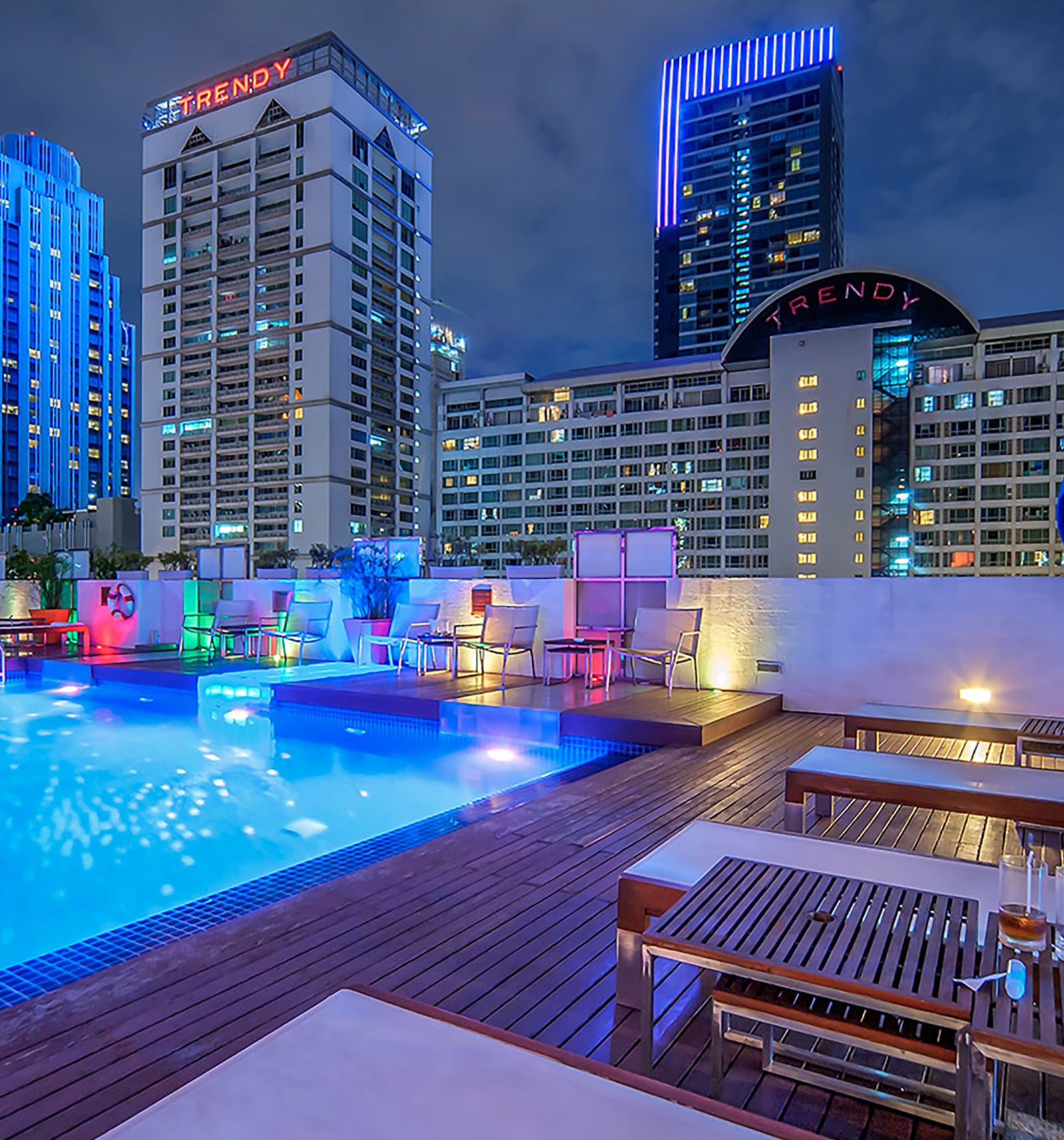 Rooftop pool at Night Hotel Bangkok