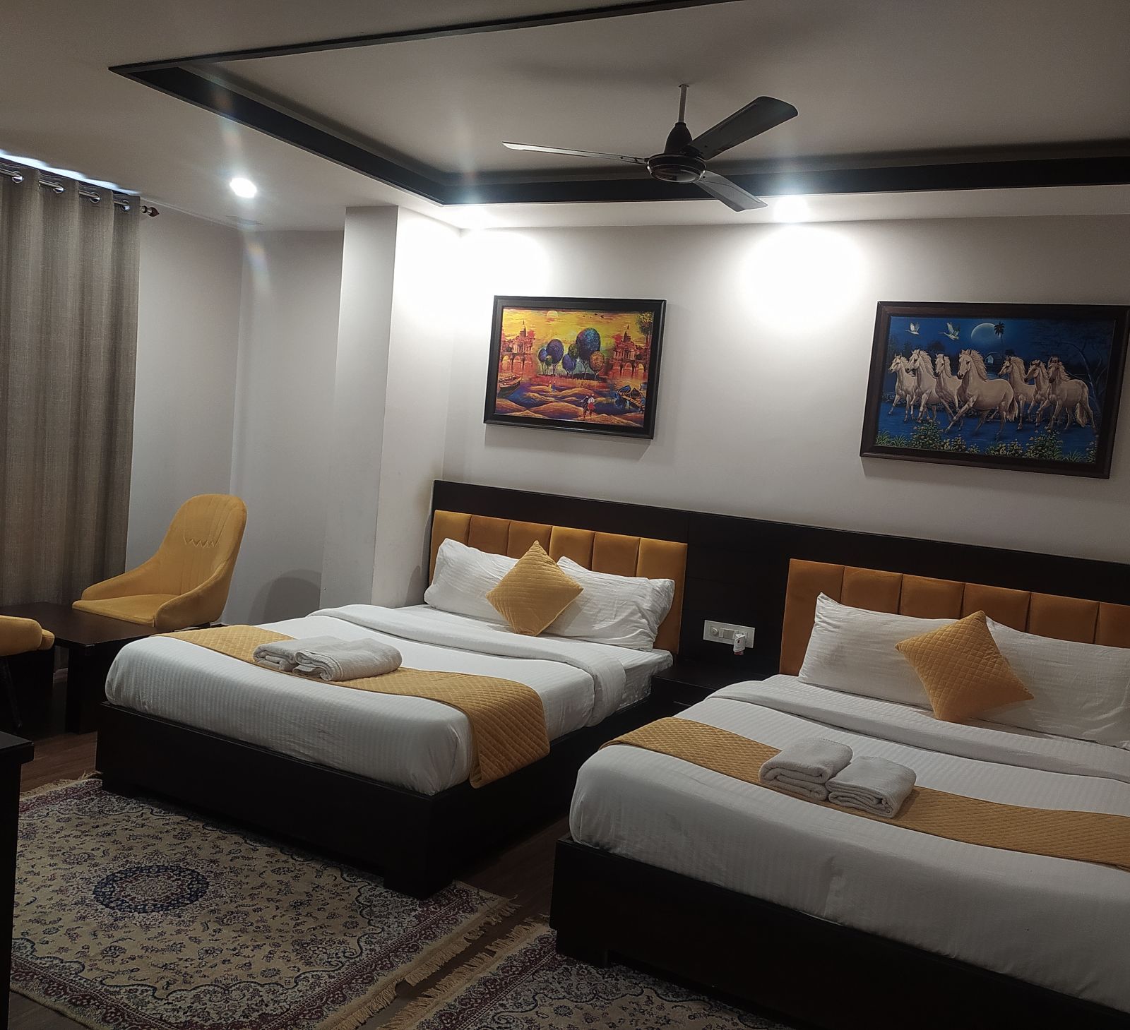 Interior of Tangelos Room at Fressotel Shanti Heritage, Haridwar 2