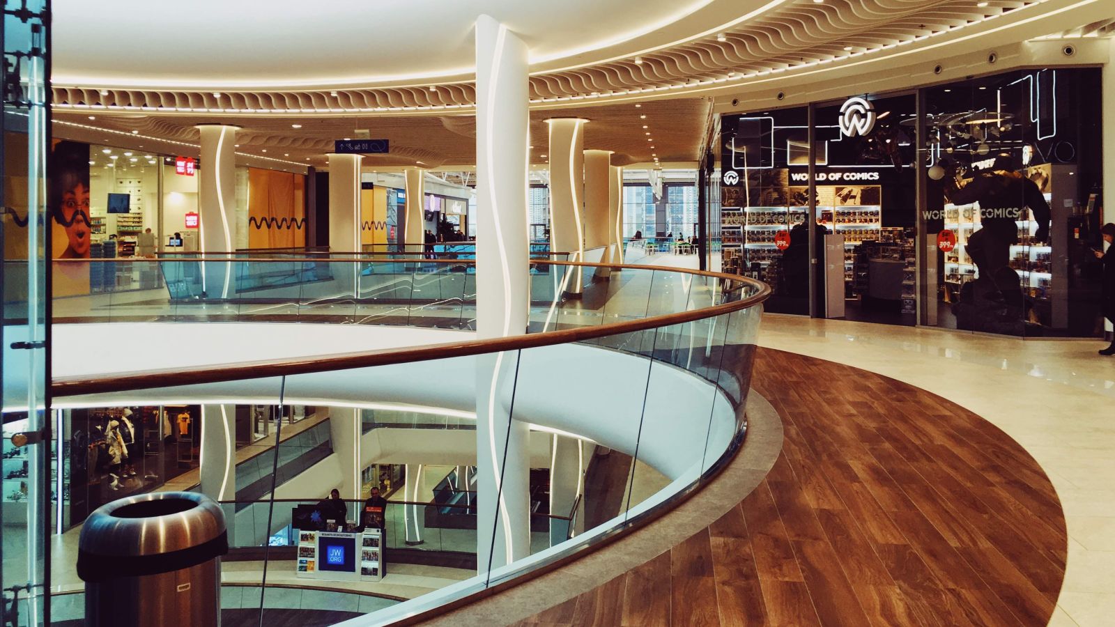 interior view of a mall