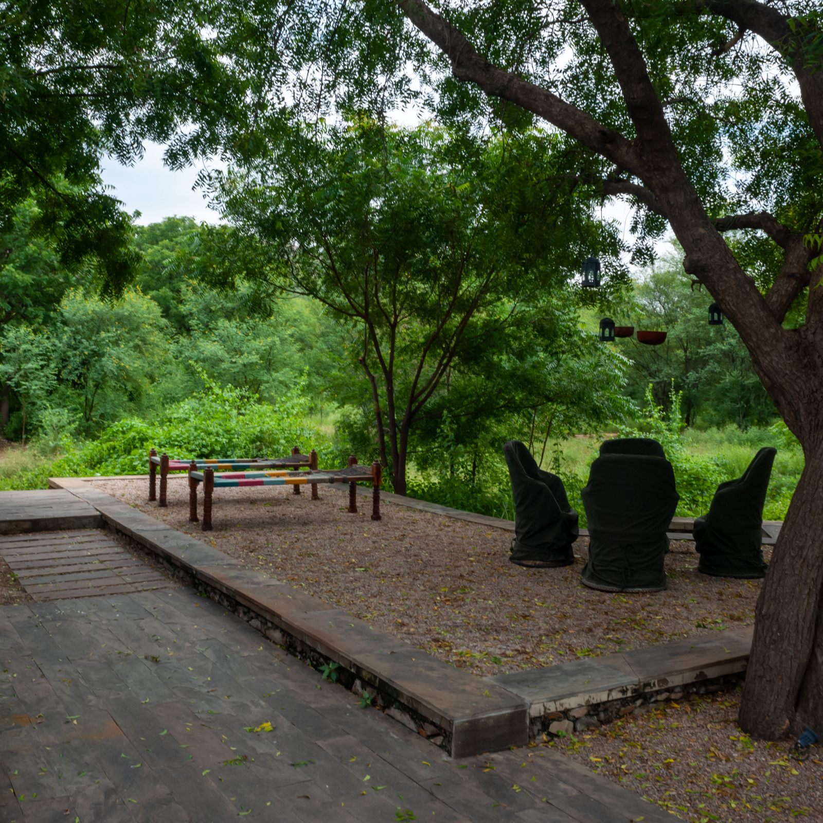 Cozy corners at Trees N Tigers, Sariska