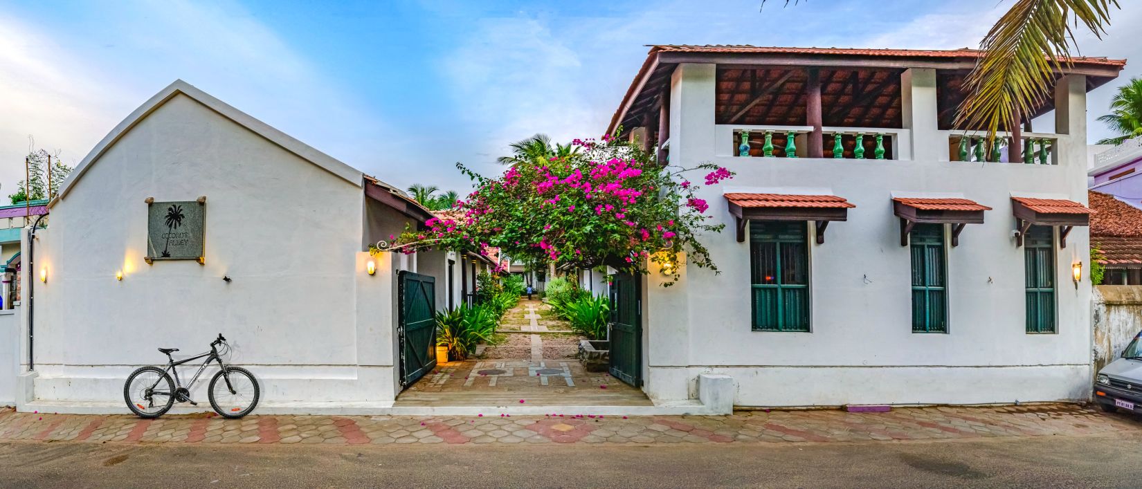 room cottage exterior view with cycle outside building 