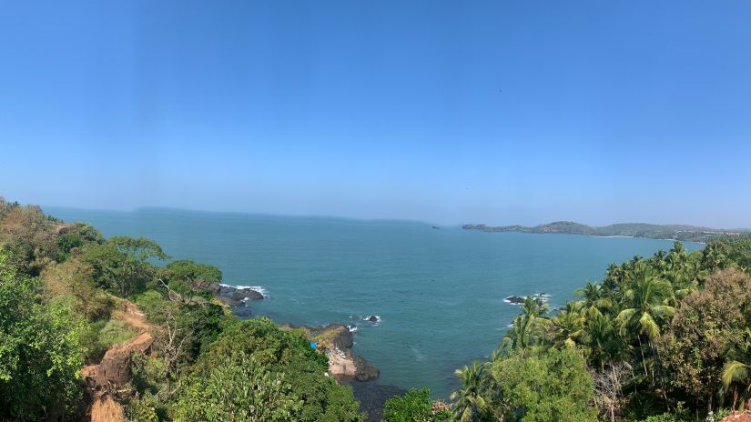 The view from the Cabo Da Rama Fort into the ocean