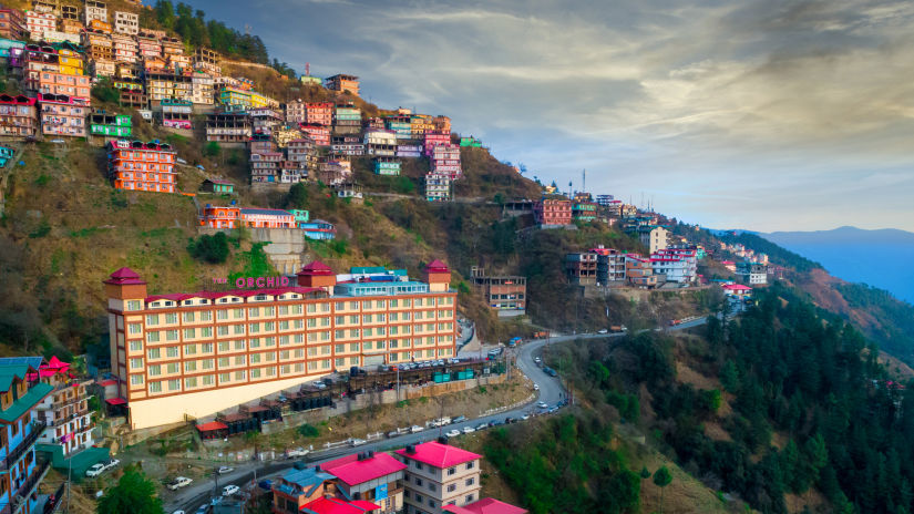 A spectacular view of the Orchid hotel from afar