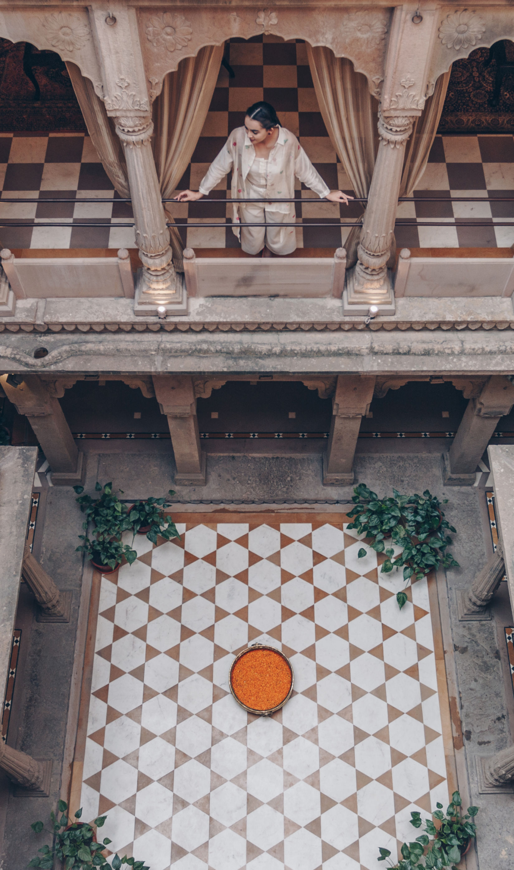 Brij Hotels - aerial view of the Central Courtyard