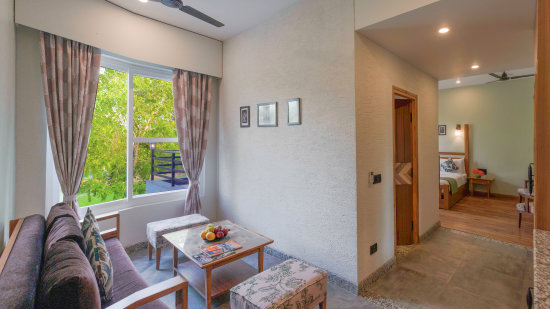 Coffee table and sofa in Corbett Suite- The Golden tusk