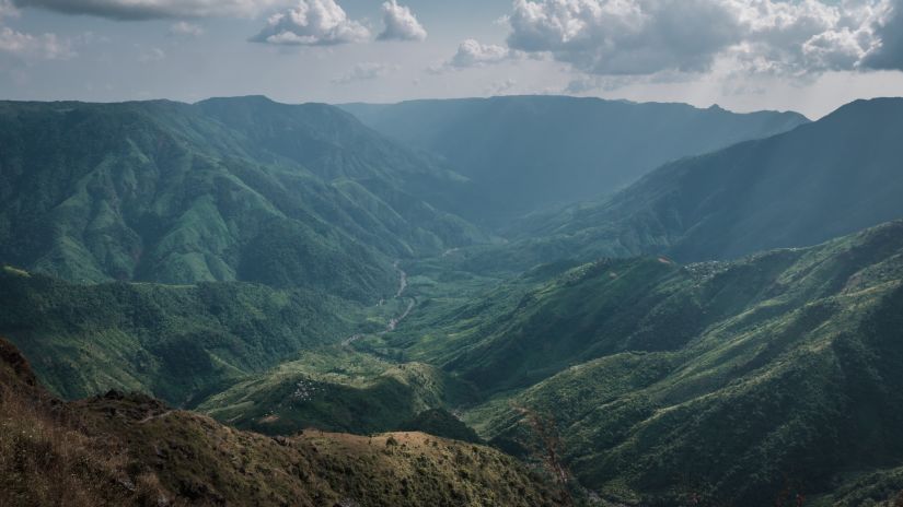 aerial view of a mountain 20