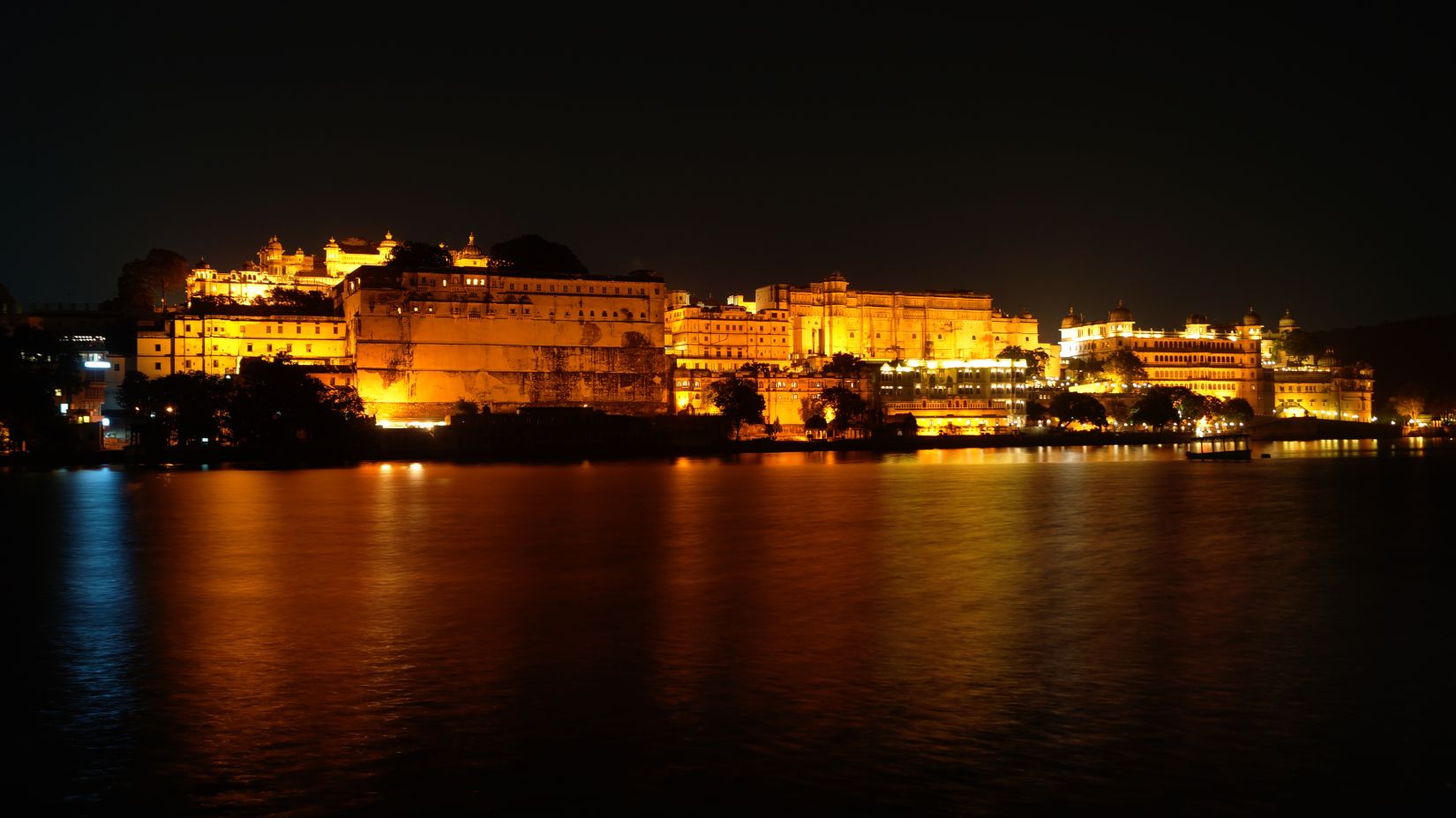 City palace in the city of Udaipur  during evening- Udaipur