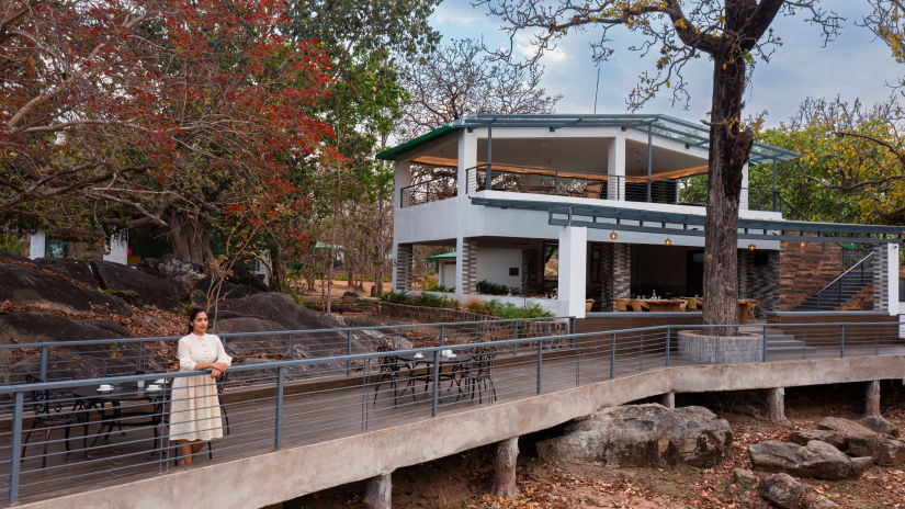 Riverwoods Kanha front facade - Waxpol Hotels and Resorts