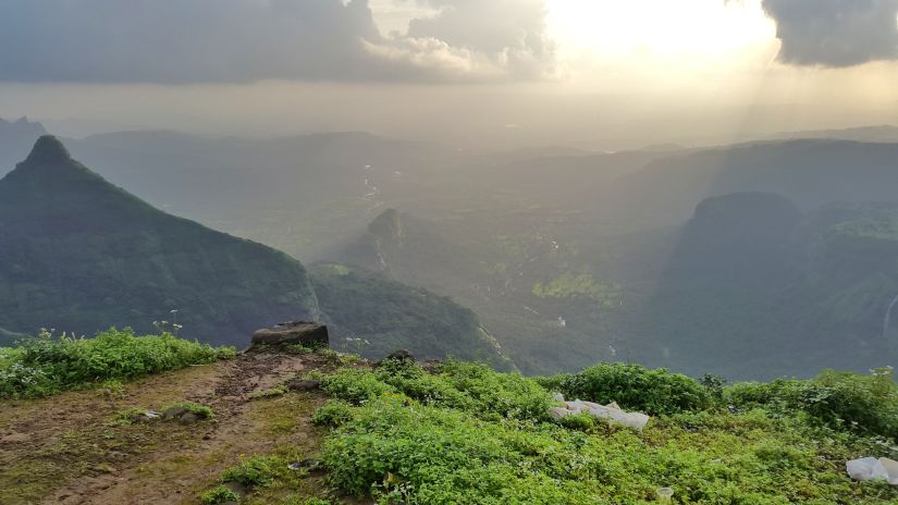 A sunset in the hills of lonavala