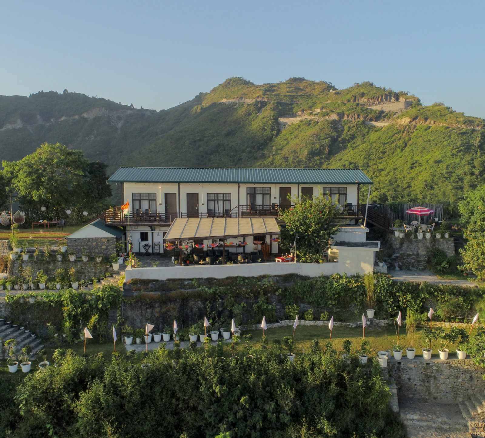 a far out view of Kothli Hills, Rishikesh