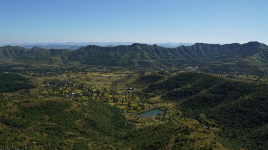 an aerial view of western ghats