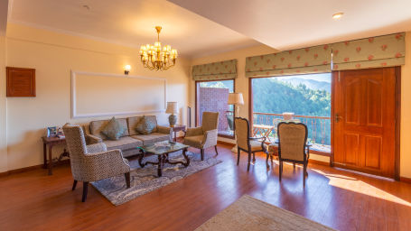 The Manor Shimla - The living area of the two bedroom apartment