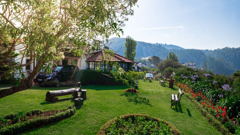 aerial view of sherlock - hotel in ooty