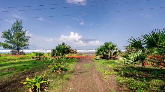 Lotus Eco beach resort, path to the beach