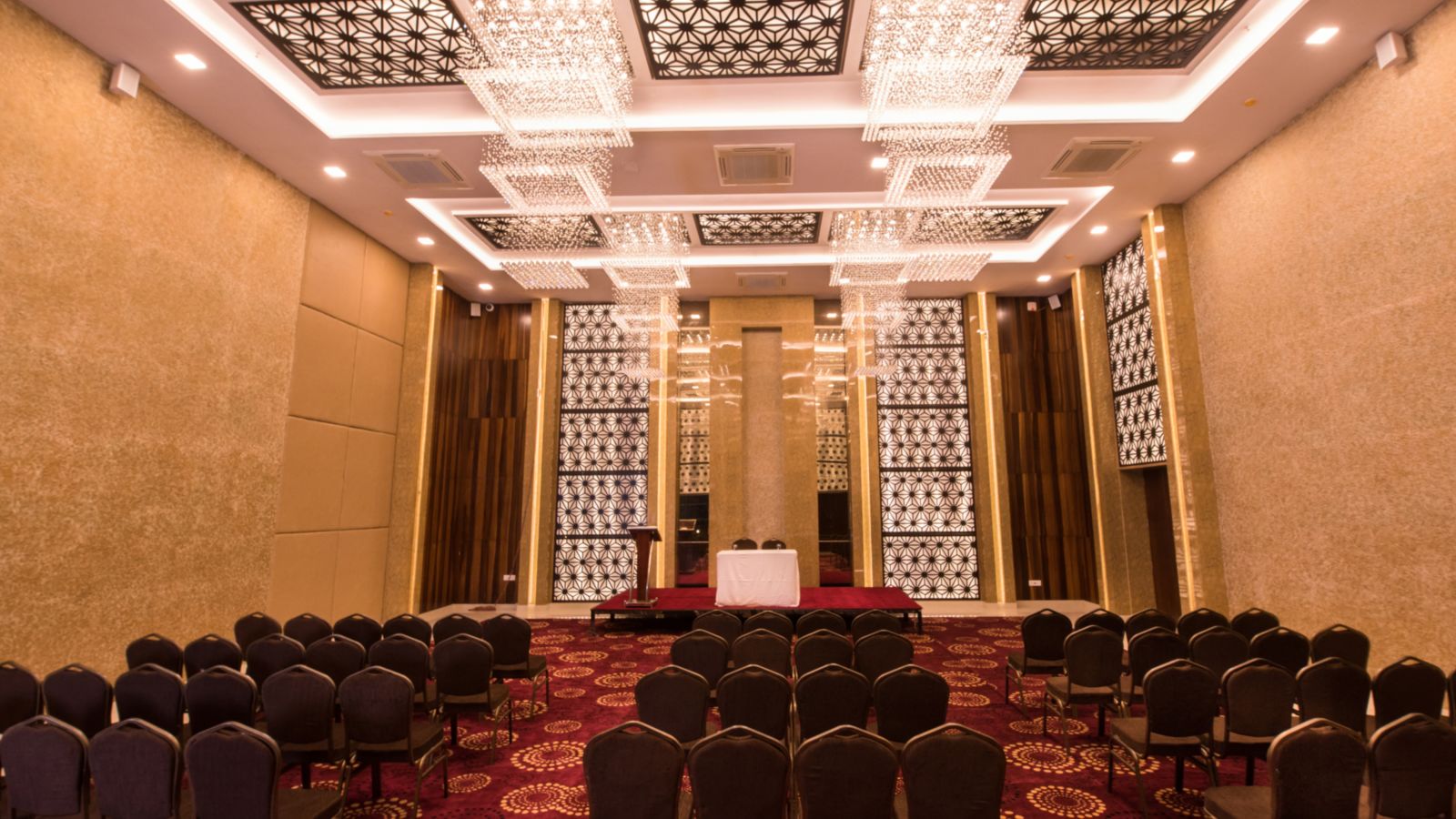 boardroom and conference hall at Le ROI Digha Hotel West Bengal showcasing a spacious area to conduct events9