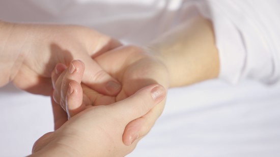 Sujok Therapy performed on a woman at a wellness spa in Goa