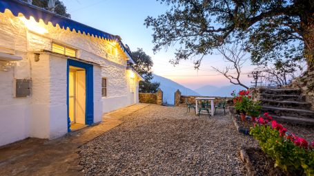 Blue Cottage Facade 1