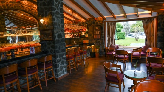 the sitting area at End of the Road bar in Kodaikanal 