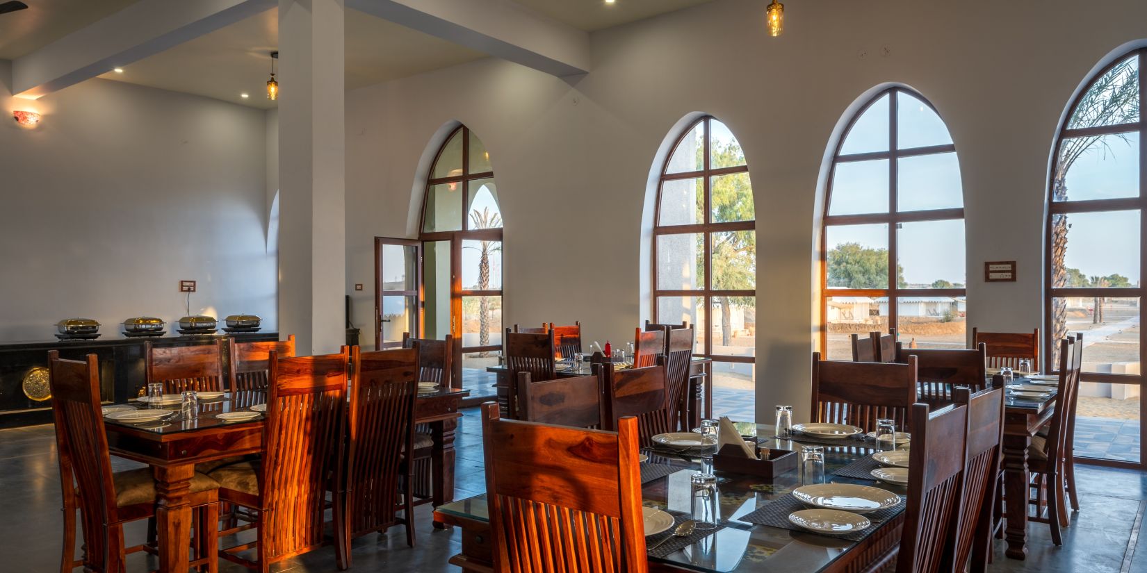 The interiors of a dining hall 6 - Karwaan Jaisalmer