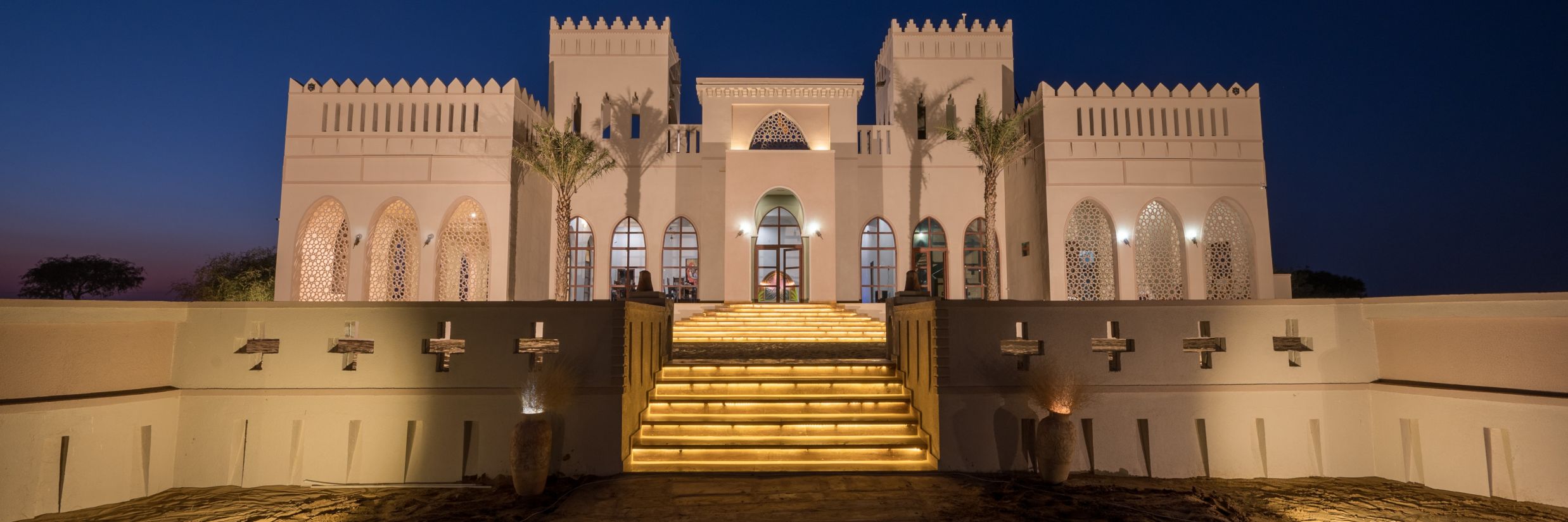 The facade of the hotel at night - Karwaan Jaisalmer