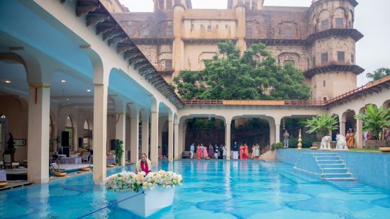 Swimming pool in Alwar at Tijara Fort