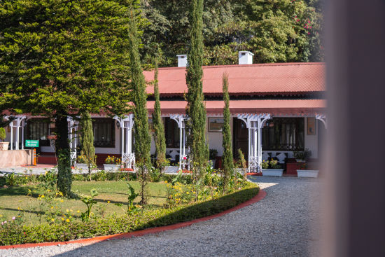 alt-text Facade view of The Claridges Nabha Residence, Mussoorie