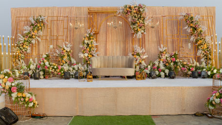 Exquisite and chic outdoor wedding setup at The Orchid Hotel Mumbai Vile Parle