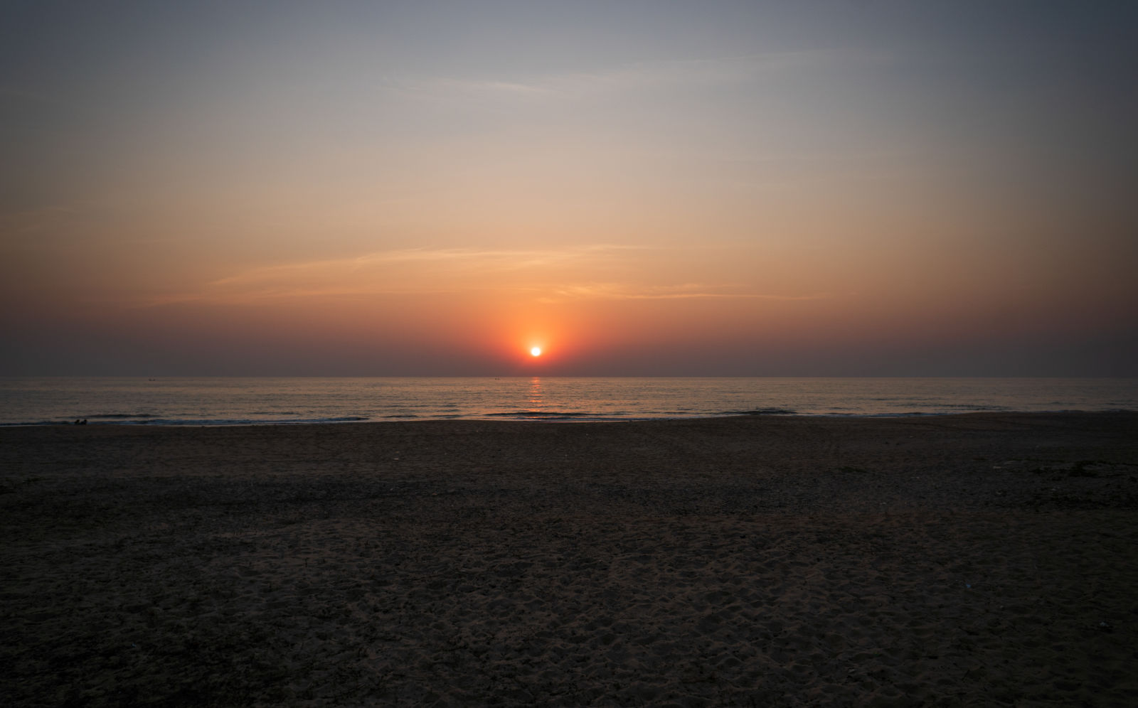 sunset at a beach