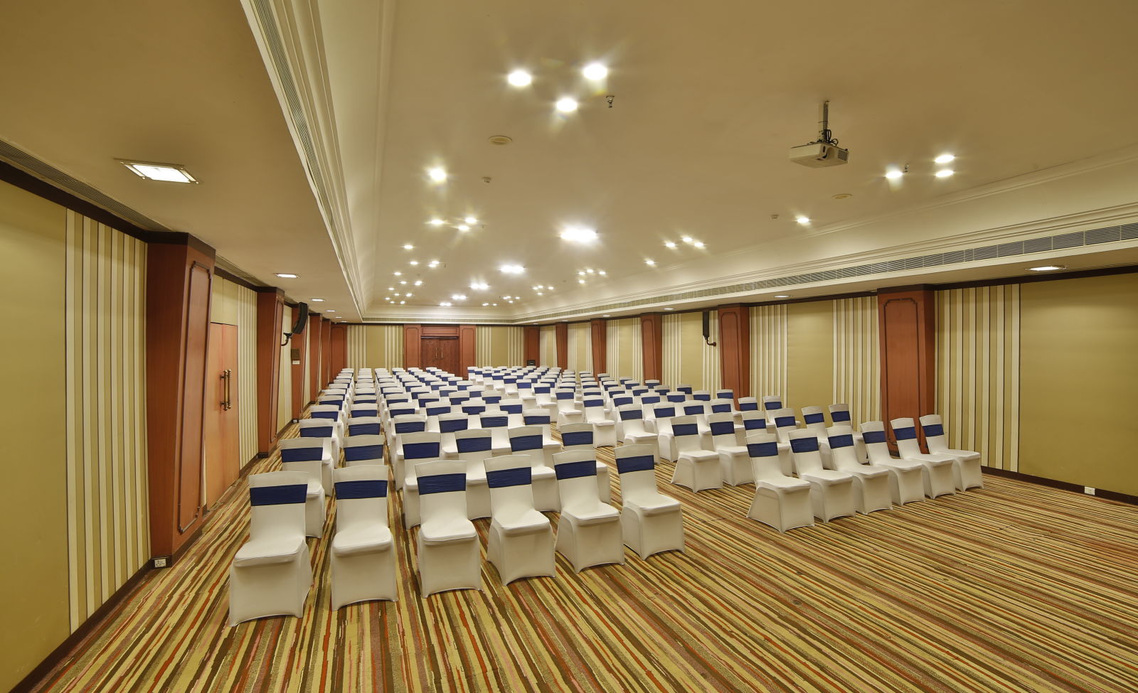   Seating arrangement in Terrace Hall at Sitara Luxury Hotel