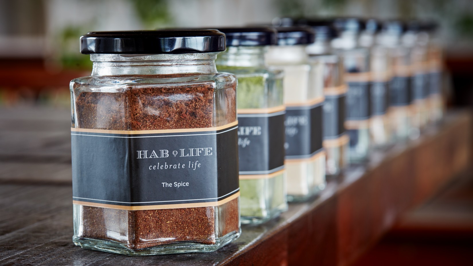 Jars of food items and spices at Hablis hotel Chennai